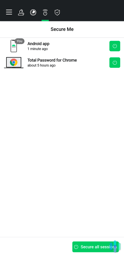 Total Password’s SecureMe remotely signs you out of websites on connected devices.